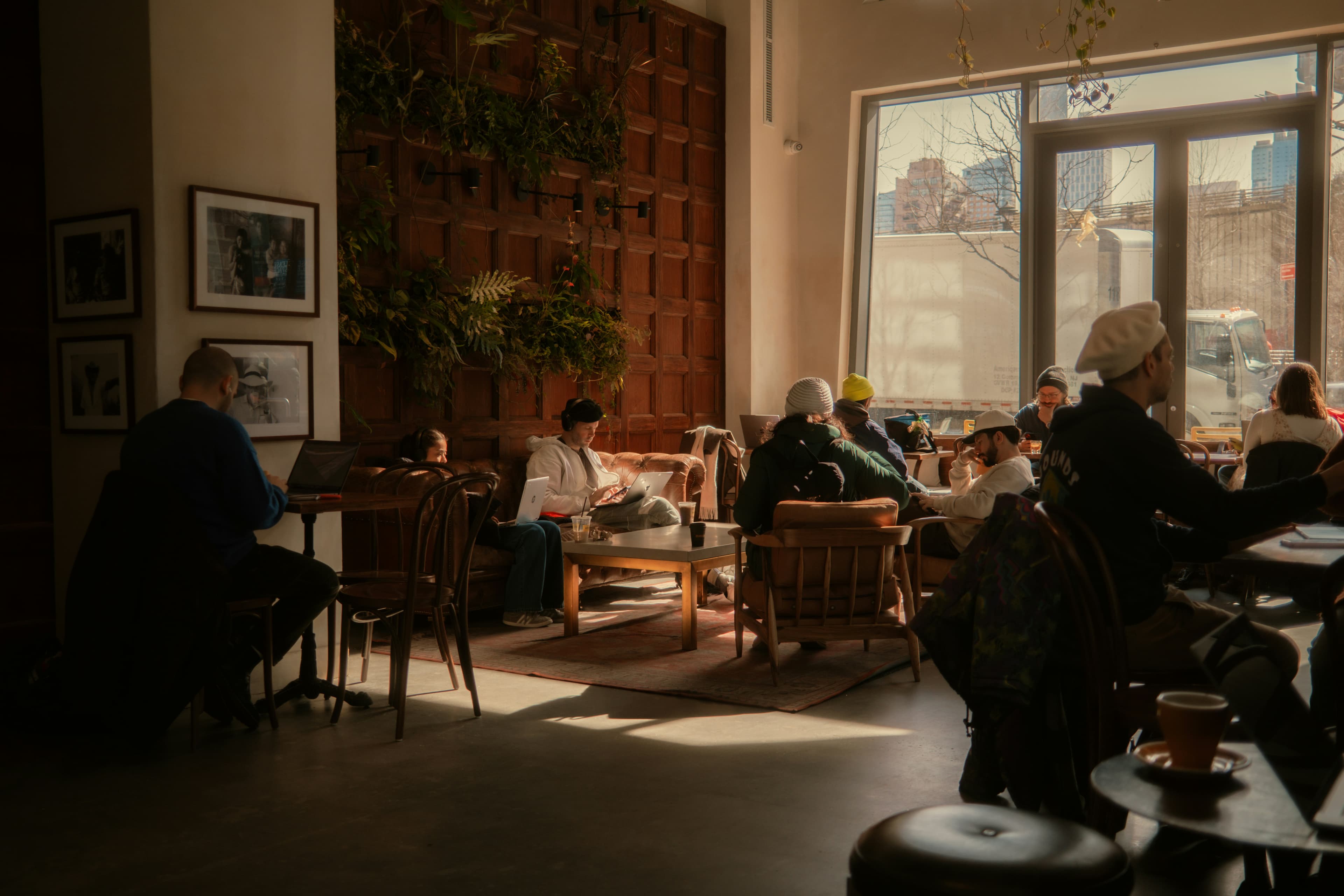 Agency team working in a collaborative workspace